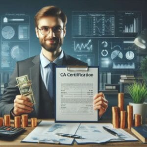 CA Certification of balance sheet (51Lac Turnover)