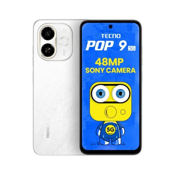 Tecno POP 9 5G Aurora Cloud, 4GB+64GB| Segment's 1st 48MP Sony AI Camera| Segment's 1st 5G with NFC | D6300 5G Processor |4+ Year Lag Free Fluency |5000 mAh Battery |Dual Speaker |Without Charger - Image 2