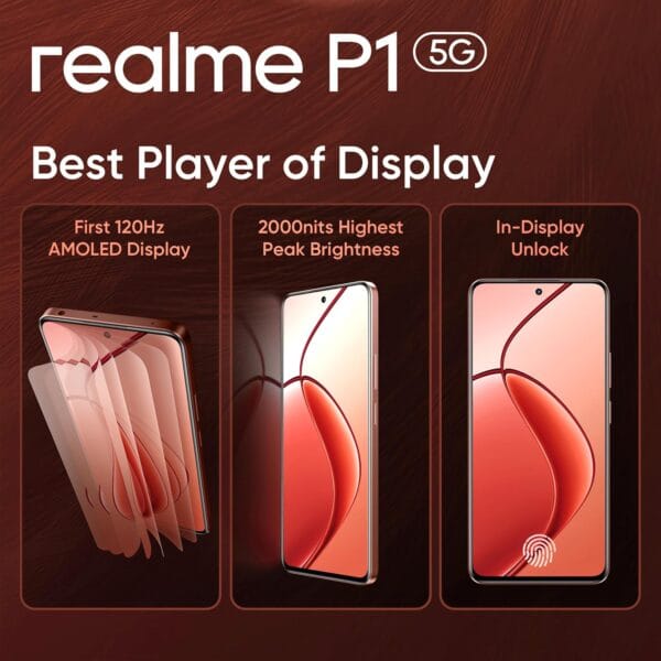 realme P1 5G (Phonix Red, 8GB RAM, 128GB Storage) - Image 3