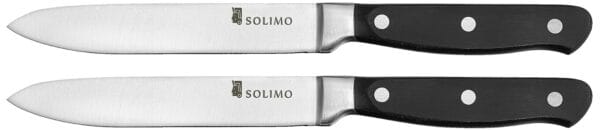 Amazon Brand - Solimo Premium High-Carbon Stainless Steel Utility Knife Set, 2-Pieces, Silver - Image 2