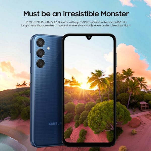 Samsung Galaxy M15 5G Prime Edition (Blue Topaz,4GB RAM,128GB Storage) | Super AMOLED Display| 50MP Triple Cam| 6000mAh Battery| MediaTek Dimensity 6100+ | 4 Gen. OS Upgrade & 5 Year Security Update - Image 4