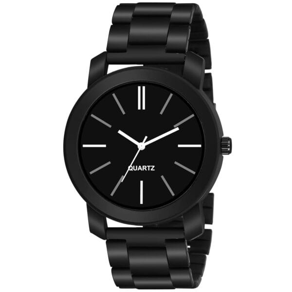 Shocknshop Analog Men's Full Black Stainless Steel Mens Boys Watch (Black Colored Dial Strap) -W219 - Image 2