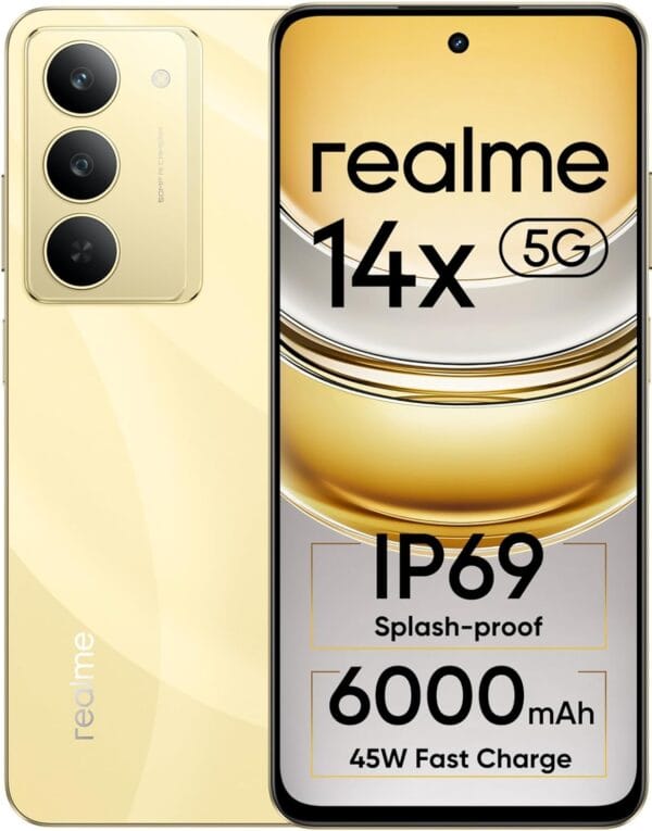 realme 14x 5G (Golden Glow, 8GB RAM, 128GB Storage) - Image 2