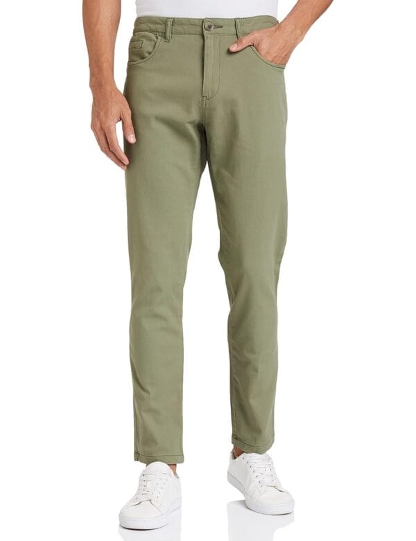 Amazon Brand - Symbol Men's Stretchable Casual Pants | Scoop Pocket Chinos | Trousers (Slim Fit) - Image 2