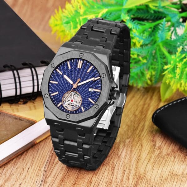 Shocknshop Analogue Stylish Round Dial Stainless Steel Mens Watch -WCH119 - Image 5