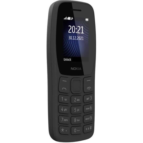 Nokia 105 Classic | Single Sim Keypad Phone with Built-in UPI Payments, Long-Lasting Battery, Wireless FM Radio, Charger in-Box | Charcoal - Image 3