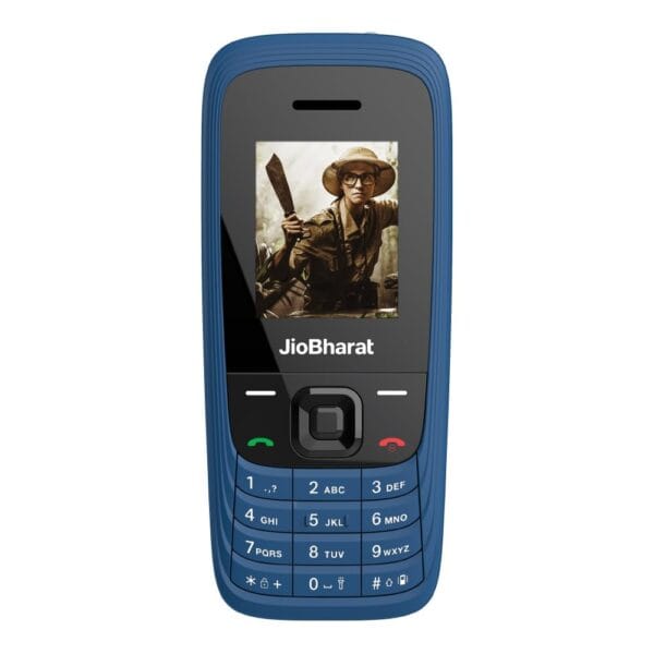 JioBharat V4 4G Phone with JioTV, JioHotstar, UPI, JioSoundPay,JioSaavn, Long Lasting Battery, LED Torch, Digital Camera | Blue | Locked for JioNetwork - Image 2