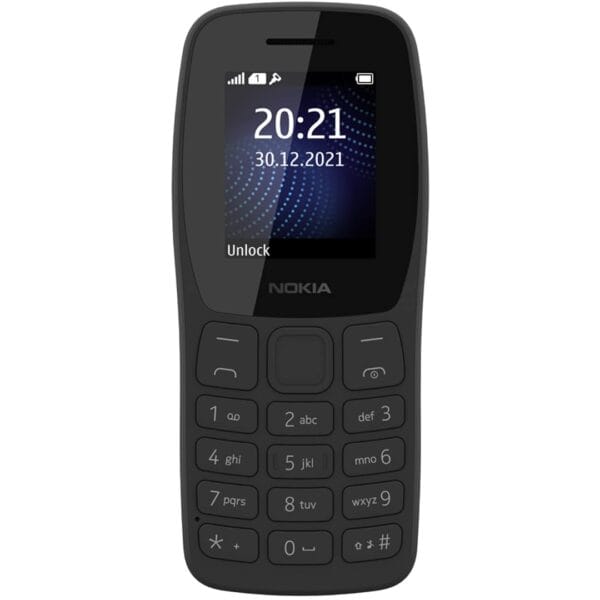 Nokia 105 Classic | Single Sim Keypad Phone with Built-in UPI Payments, Long-Lasting Battery, Wireless FM Radio, Charger in-Box | Charcoal - Image 2