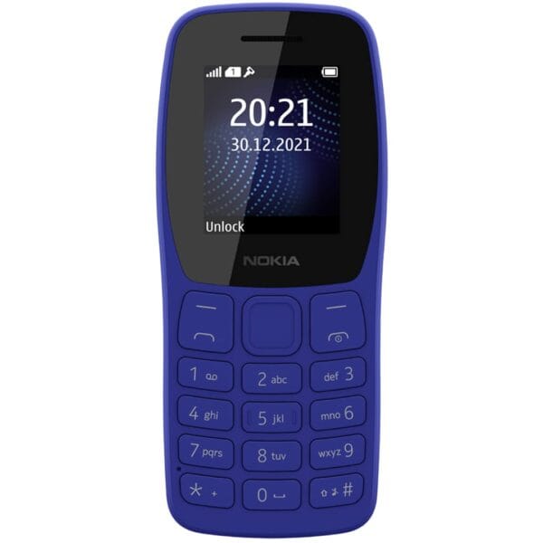 Nokia 105 Classic | Single SIM Keypad Phone with Built-in UPI Payments, Long-Lasting Battery, Wireless FM Radio | Without Charger | Blue - Image 2