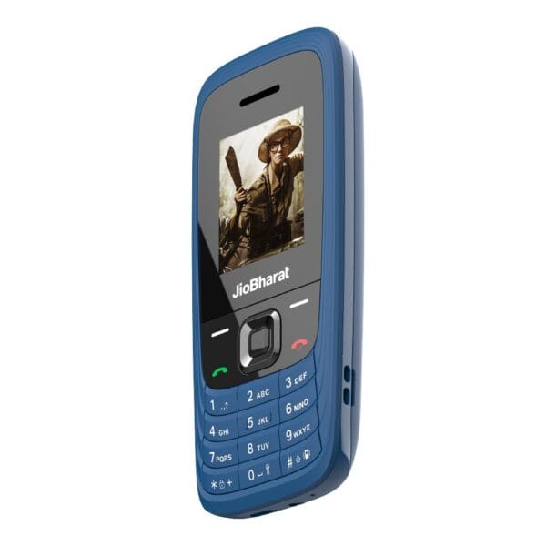 JioBharat V4 4G Phone with JioTV, JioHotstar, UPI, JioSoundPay,JioSaavn, Long Lasting Battery, LED Torch, Digital Camera | Blue | Locked for JioNetwork - Image 6