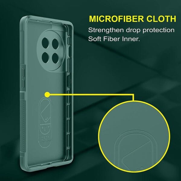 amazon basics Mobile Cover for OnePlus 11R 5G | Full Camera Protection | Liquid Silicon Case | Flexible Bumper Case for OnePlus 11R 5G (Green) - Image 7