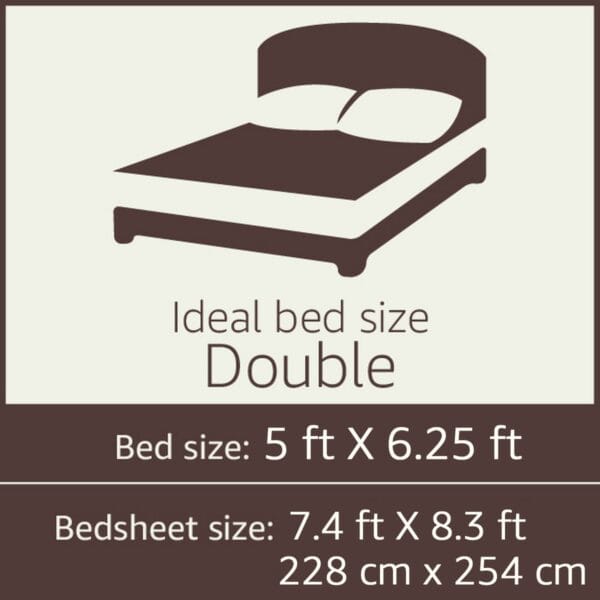Amazon Brand - Solimo Leafy Spring 144Tc 100% Cotton Double Bedsheet With 2 Pillow Covers, Red, Floral - Image 7
