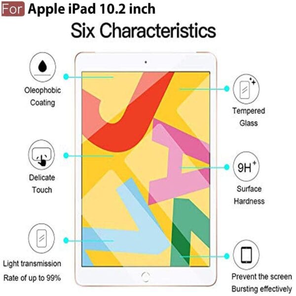 Amazon Basics Tempered Glass Screen Protector for iPad 10.2 inch 9th Gen Generation 2021 8th Gen 2020 7th Gen 2019 - Image 8