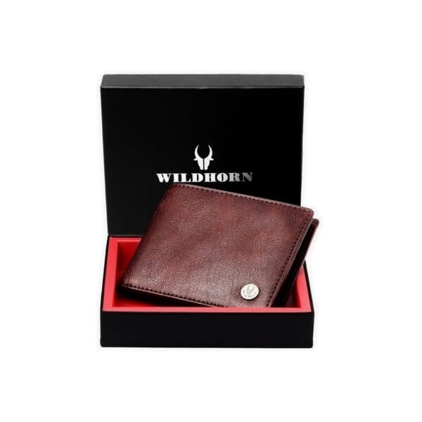 WildHorn Brown Leather Men's Wallet (WH2052 CRACKLE) - Image 2