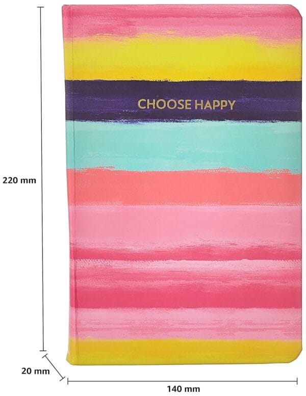 Amazon Brand - Solimo A5 Notebook (5.5 X 8.5 Inches), 80 GSM, 192 Ruled Pages, Happy Shades - Image 5