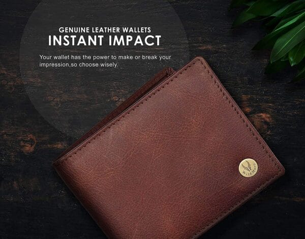 WildHorn Brown Leather Men's Wallet (WH2052 CRACKLE) - Image 7