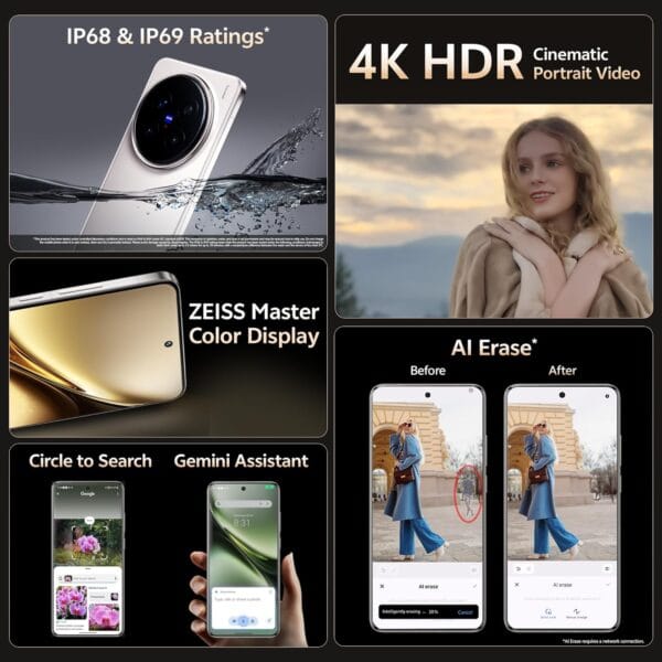 Vivo X200 Pro 5G (Titanium Grey, 16GB RAM, 512GB Storage) with No Cost EMI/Additional Exchange Offers - Image 7