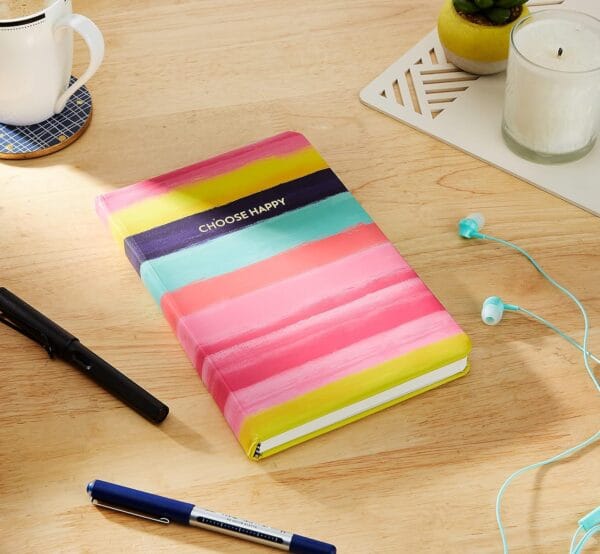 Amazon Brand - Solimo A5 Notebook (5.5 X 8.5 Inches), 80 GSM, 192 Ruled Pages, Happy Shades - Image 4